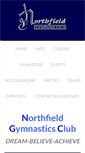 Mobile Screenshot of northfieldgymnastics.com